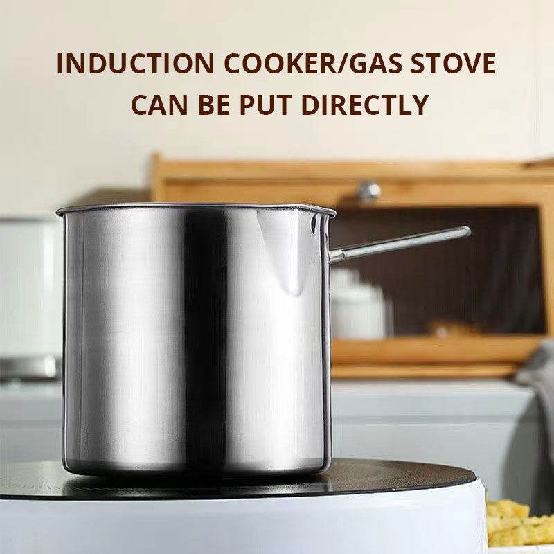 Japanese-Style Stainless Steel Mini Deep Fryer Pot