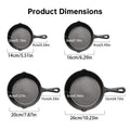 4-Piece Cast Iron Skillet Set