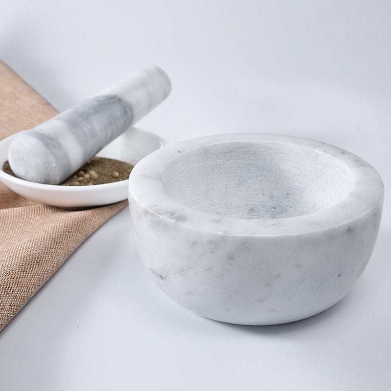 Marble Mortar & Pestle Spice Grinder